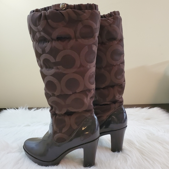 85 Chestnut Brown Quilted Boots | Poshmark